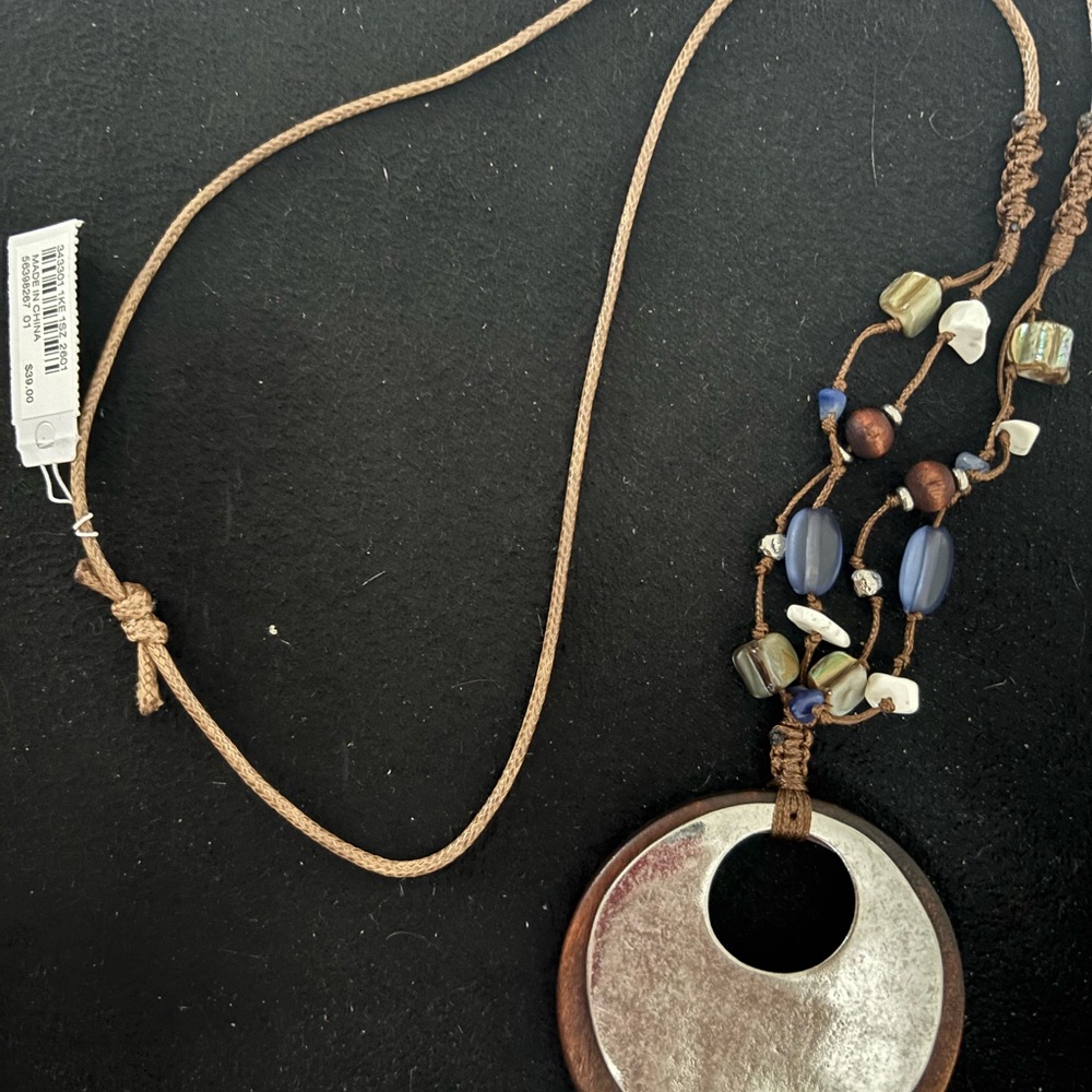 J. Jill Silver Necklace with Blue Accents